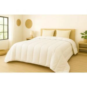 Couette L&eacute;g&egrave;re - Mortreux - 220x240 Cm - Coton - Garnissage Fibre Creuse - Sp&eacute;cial &Eacute;t&eacute; - Neuf