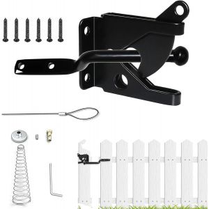 Chenquansarl-Verrou Porte Automatique, Loquet Portail, Verrou De Porte Jardin, Acier Inoxydable À Levier Automatique, Verrou De Portail Verrouillage, Pour Clôture De Jardin Pour Poulailler - Neuf