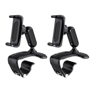 Support universel pour t&eacute;l&eacute;phone de voiture &agrave; 360&deg; - Lot de 2 - Neuf