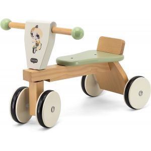 Ulteronixshop-Tricycle En Bois Pour B&eacute;b&eacute;, Tricycle, Draisienne Pour B&eacute;b&eacute;, Roues Rev&ecirc;tues De Caoutchouc, Motricit&eacute;, D&eacute;veloppement Cognitif, Design Naturel Confortable, 18 &Agrave; 36 Mois, Boho Chic - Neuf