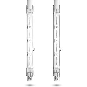 Kal-Ampoule Halog&egrave;ne Lin&eacute;aire, J118 Dimmable 3900lm Blanc Chaud 2800k Ampoule Halog&egrave;ne Crayon Pour L`&Eacute;clairage De Maison, Travail, S&eacute;curit&eacute;, Lampadaire, Etc (2pcs) - Neuf