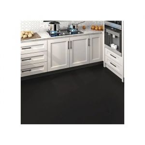 Dalles de Sol Adh&eacute;sives PVC Noir Mat 30 x 60 cm 5 pcs 0,9 m&sup2; Rev&ecirc;tement Mural et Sol Imperm&eacute;able Auto-adh&eacute;sif Cuisine Salle de Bain - Neuf