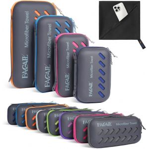 Eryi-Bagail Serviette De Voyage En Microfibre, Serviettes De Camping, Serviette De Bain Et Serviette De Plage, Séchage Rapide - Super Absorbant - Ultra Compact,Idéal Pour Le Sport, La Gym Et Le Yoga. - Neuf