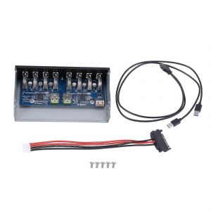 Hub USB 3.0 19 broches à 8 ports Lecteur de CD-Rom de 5,25 pouces pour boîtier d'ordinateur - Neuf
