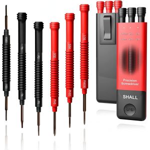 Kalanka-Lot De 6 Tournevis Pr&eacute;cision Avec &Eacute;tui, 12 Tailles Mini Magn&eacute;tiques, Kit D'outils R&eacute;paration Pour Ordinateur Portable, Lunettes, Montres, Appareils &Eacute;lectroniques - Neuf