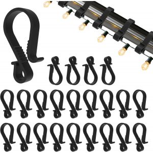 Kalanka-Crochets De Goutti&egrave;re Pour Guirlandes Lumineuses, Lot De 40 - Attaches De Fixation Pour Guirlandes Ext&eacute;rieures, Supports De Goutti&egrave;re En Plastique Pour Guirlandes De No&euml;l Et Sapin De No&euml;l - N - Neuf
