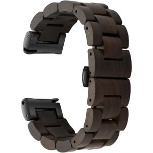 Cauc-Bracelet De Montre &Agrave; D&eacute;gagement Rapide, Bracelet De Montre En Bois Naturel, Choix De Couleur Et Largeur De Bracelet 18mm, 19mm, 20mm, 21mm, 22mm, 23mm Ou 24mm - Neuf