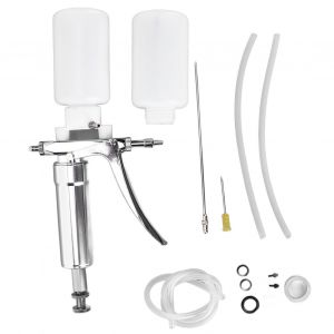 HJLIAN Seringue injecteur pour animaux de 2 ml, montage continu sur bouteille reglable, injecteur pour betail, porcs, bovins, moutons - Neuf