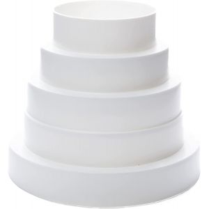 KALANKA-Ø 80-150mm Réducteur Universel en Plastique pour Systèmes de Ventilation - Raccord de Réduction pour Tube Rond Ø 80, 100, 120, 125, 150 mm - Neuf