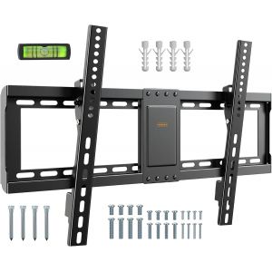Support Tv Inc Ble - Support Mural Tv Pour Écrans 37-82" - Support Tv Mural Avec Niveau À Bulle - Support Tv - Capacité De 75Kg - Vesa : 600 X 400 Mm - Neuf