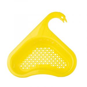 Jaune D'épaisseur Triangulaire Égouttoir D'évier, Swan Forme Bonde Pour Évier Panier, De Fruit, De Légumes, De Déchets Et De Restes De Sapeur (1 Pièce) - Neuf