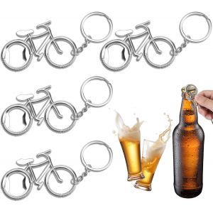 Letnerny-Ouvre-Bouteille De Vélo, 4 Pièces Porte-Clés Décapsuleur Pour Bar, Barbecue Familial, Pique-Nique, Ktv - Grand Cadeau Pour Les Amateurs De Bière Et De Vélo - Neuf