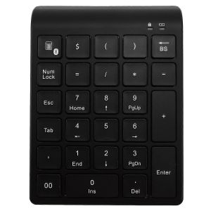 27 Bluetooth Wireless Numeric Keypad Mini Numpad avec plus de fonction Clavier num&eacute;rique pour compte PC - Neuf