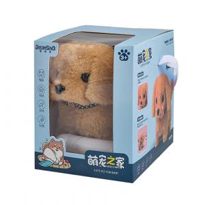 Chiot robot, mon chiot robot réaliste Milow, peluche réaliste qui marche avec boîte-Golden Retriever - Neuf