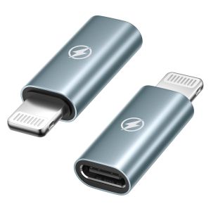 Meimie-Adaptateur Usb C Vers Lightning (Lot De 2),Adaptateur Lightning Usb C Pd 36w Charge Rapide Et Transfert De Données Pour Iphone 14 Pro Max 13 12 11 X Xr Xs,Ipad/Airpods,Pas Pour Les Écouteurs/Audio/ - Neuf
