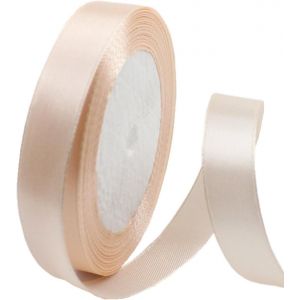 Ruban De Satin Double Face En Poudre De Champagne De 15 Mm Pour Emballage Cadeau De Noël, Emballage Cadeau, Bouquets, Gâteaux, Décoration De Mariage - Neuf