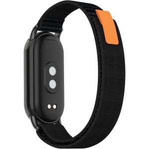 Kalanka-Bracelet Compatible Avec Xiaomi Smart Band 10/Band 9/Band 8, Souple Élastique Nylon Bracelet Compatible Avec Xiaomi Mi Band10/Band9/Band8 - Noir - Neuf