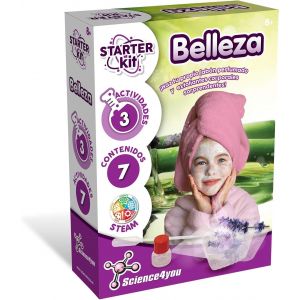 KAAQL--Starter Kit Beauty Studio¿Laboratoire De Beauté,Jouet Scientifique Et Éducatif,3 Expériences Simples Pour Faire Du Savon Et Des Exfoliants,Pour Enfants+8 Ans,Multicolore (80002589) - Neuf