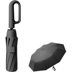 Parapluie Pliant Golf 10 Baleines de Voyage pour Hommes et femmes,Résistant au UV/Ouverture et Fermeture Automatique de Plein Air Protection UV,Poignée à Mousqueton - Neuf