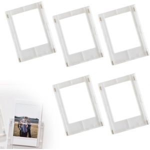 5 Pièces Cadre Photo Magnetique Frigo Magnet Photo Frigo 8.8X6.3 Cm Porte Photo Magnetique Pour Surfaces Métalliques 4 Couleurs Différentes - Neuf
