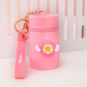 Petit Trousseau De Porte-Monnaie, Seau Keychain Porte-Monnaie Changer La Poche De Silicone Keychain Porte-Monnaie Porte-Monnaie - Neuf