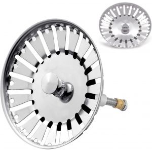 SJZG-Blanco119146 Évier À Panier 79 Mm, Peut Remplacer Le Filtre D'Évier De Cuisine Blanco119146 En Acier Inoxydable, Avec Tenon (50 Mm) Pour Une Utilisation Excentrique - Neuf