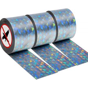 Kalanka-Vogelabwehr Vogelband,3 St&uuml;ck 80m X 2.4cm Vogelabwehr Vogelband, Reflektierendes Vogelabwehrband Pour Balcons, Jardins Et Champs - &Eacute;pouvantail D'ext&eacute;rieur, Doppelseitiges Vogelabwehrband - Neuf