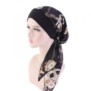 Foulard De T&ecirc;te Pour Femme Contre Le Cancer,Chimio,Perte De Cheveux,Chapeau Turban Pr&eacute;-Nou&eacute;,V&ecirc;tements De Sauna,Bandana,Nouveau--H - Neuf