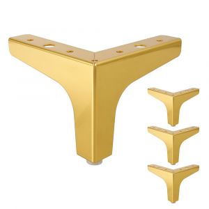 Lot de 10 boutons de meuble en m&eacute;tal dor&eacute; avec vis, 2,7 cm (1-1/10 pouce) - Neuf