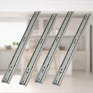 Coulisse &agrave; billes Entry Profondeur 450 mm / 35Kg Sortie total, fermeture soft Glissi&egrave;res de tiroirs 300mm 20X - Neuf