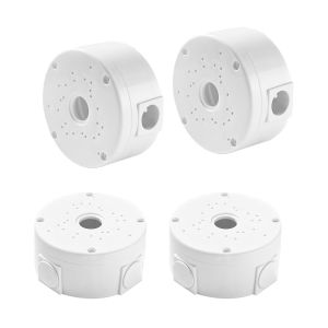 ASFASFq-Lot de 4 Bo&icirc;tes de Jonction pour Cam&eacute;ra - C&acirc;ble Cach&eacute; en Plastique - &Eacute;tanche - pour Surveillance Int&eacute;rieure et Ext&eacute;rieure - Compatible Murs et Plafonds - Neuf