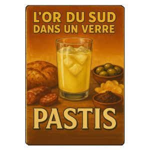 Planche &Agrave; D&eacute;couper Pastis, L'or Du Sud Dans Un Verre 28,5 &times; 20 C - Neuf