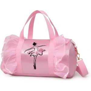 acdsgd-Sac de Danse de Ballet pour Fille, Sac &agrave; Main Princess Latin Dance Sac &agrave; bandouli&egrave;re pour Enfants, Rose - Neuf
