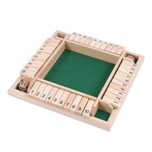 Tableau Numérique En Bois Vert, Jouet Éducatif Pour Enfants, Tableau Numérique En Bois De 1 À 10 Avec Dés, Pour Fête, Activités De Plein Air, Club, Pub - Neuf