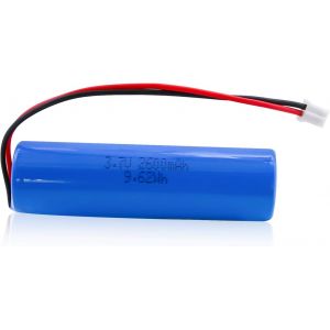 Batterie lithium-ion rechargeable 3,7 V 2600 mAh avec connecteur PH2.0/2P pour produits électroniques DIY, jouets, éclairage, appareils Bluetooth - Neuf