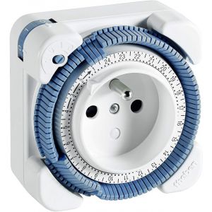 Timer 26 I Prise programmable analogique pour l'int&eacute;rieur, l' en qualit&eacute; premium I programmateur minuterie I Type E I LED 400 W I safety-plus - Neuf