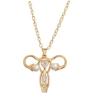 Trahoo-Collier Avec Pendentif Ovaire Utérus, Symbole Médical Féministe Pour Gynécologue, Infirmière, Cadeau - Neuf