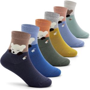 Kalanka-Lot De 6 Paires De Chaussettes Color&eacute;es En Coton Pour Gar&ccedil;on - Neuf