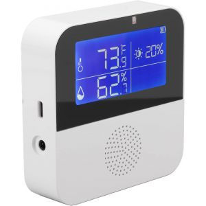 SUBZONAL-Capteur de Temp&eacute;rature d'humidit&eacute; WiFi, Thermom&egrave;tre Hygrom&egrave;tre Intelligent de Haute Pr&eacute;cision avec &eacute;cran LCD de 2,9 Pouces, pour Stockage Frigorifique de R&eacute;frig&eacute;rateur Int&eacute;rieur - Neuf