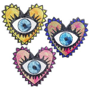 Appliqué Yeux de Couture Patch Fusible Jaune Patch Brodé Broderie de Chapeau vêtements, sacs à dos, T-Shirt Vêtements Décoration Patchs patch brodé à Coudre - Neuf
