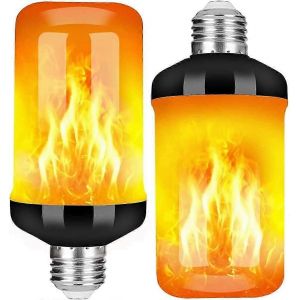 Ampoule À Flamme E27,Ampoule À Effet De Flamme Led 5w Avec 4 Modes D'éclairage,Ampoules Décoratives Intérieures Et Extérieures Pour Noël,Jardins,Fête De Mariage,H - Neuf