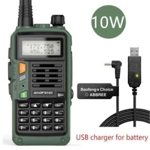 CGDJ10157-Baofeng walkie talkie UV S9 Plus 10W. &eacute;metteur r&eacute;cepteur Radio CB haute puissance. longue port&eacute;e de 50 KM. Portable pour - Neuf