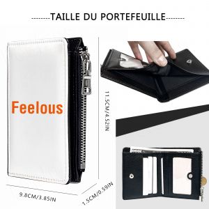 Portefeuille Symbole de l'Inquisition de Dragon Age_1088 Compact en Simili-Cuir PU Porte-Cartes avec Fermeture Éclair Multi-Poches Unisexe Homme Femme Ad - Neuf