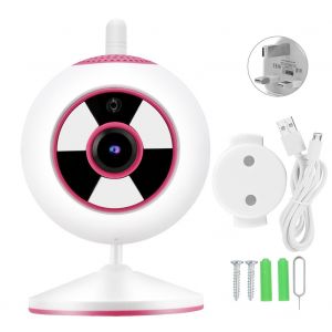 Mini camera de surveillance IP WiFi 1080p, vision nocturne couleur, pour interieur et maison, compatible Onvif 100-240 V - Neuf
