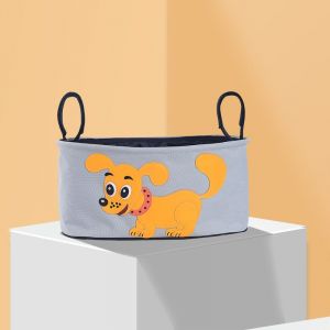 1 Pièce (Type Ouvert-Chien Jaune, Environ 32x14x17cm) Sac Momie Multifonctionnel Pour Biberon, Tasse D'eau, Sac De Rangement Suspendu Pour Poussette, Sac Organisateur De Poussette - Neuf