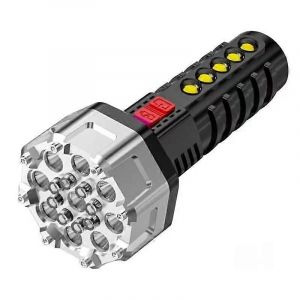 Lampe torche ultra-lumineuse de 2 000 lumens, rechargeable, haute luminosité, idéale pour la recherche en extérieur et le camping. - Neuf