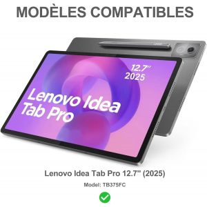Clavier avec Trackpad pour Lenovo Idea Tab Pro 2025 12.7"", AZERTY Français Clavier Détachable avec Smart Touchpad e Porte-Crayon pour Lenovo Idea Tab Pro 2025, Vert Clair - Neuf