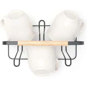 Tzf-- &Eacute;gouttoir &Agrave; Verres - Porte-Biberon - &Eacute;gouttoir Organiseur - Acier Enduit De Poudre Noire - Neuf