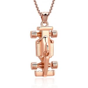 Kal-Collier Urne Urne Pour Cendres Pour Femmes Et Hommes Formule One Voiture De Course Pendentif Cendres De Voiture Cr&eacute;mation Bijoux M&eacute;morial Pendentif Souvenir Porte-Cendres Bijoux Cadeau - Neuf