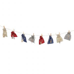 1 Ensemble De Cadeau De No&euml;l Sacs De Calendriers De L'Avent De No&euml;l Cr&eacute;atif De Sacs De Cordon De No&euml;l D&eacute;coration - Neuf